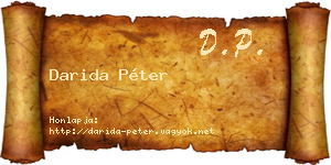 Darida Péter névjegykártya
